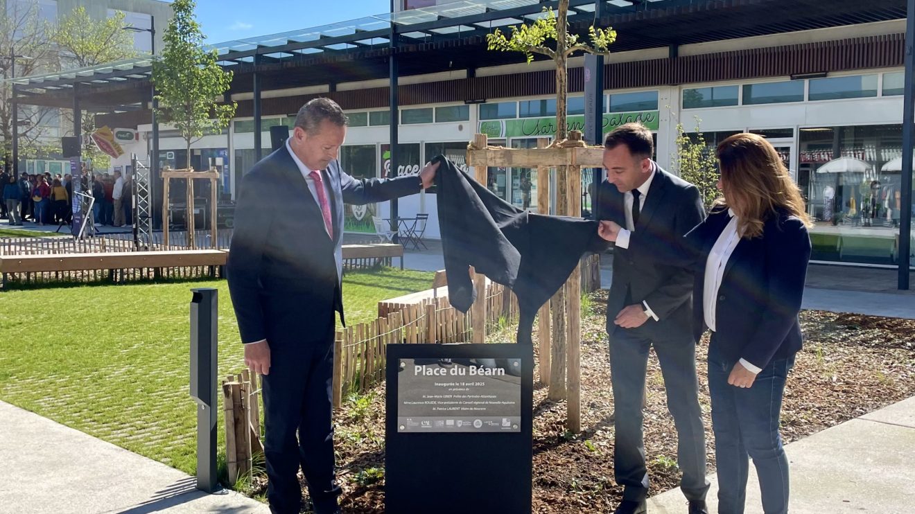 La place du Béarn rénovée : lieu de commerces, de services, de vie… et de respiration
